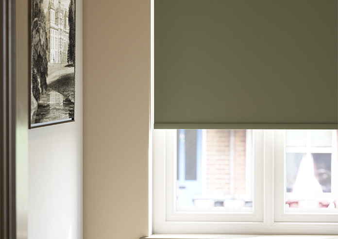 William Morris At Home Waltham (Blackout), Moss - Roller Blind - Image 5